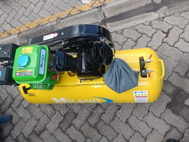 Gasoline Powered 200 Litres Air Compressor -Quality Assured - thumbnail 4