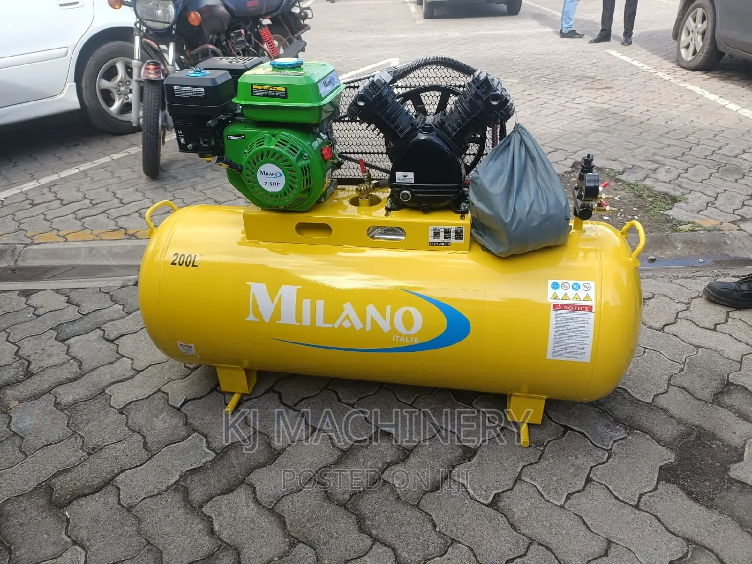 200litres Gasoline Milano Air Compressor