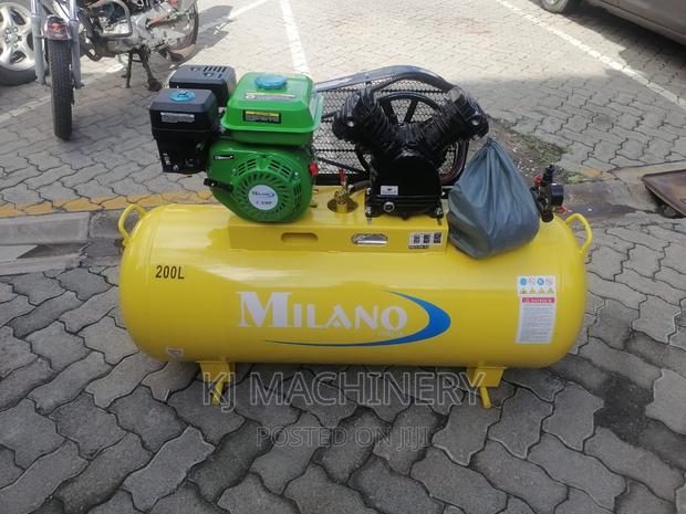 Milano Gasoline Air Compressors -200l Capacity -8bars - main view