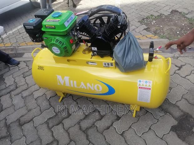 Milano Gasoline Air Compressors -200l Capacity -8bars - thumbnail 3