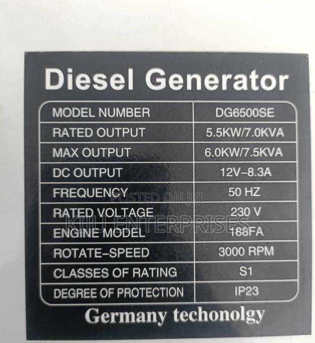 Girasol 7kva Diesel Generator Available - thumbnail 3