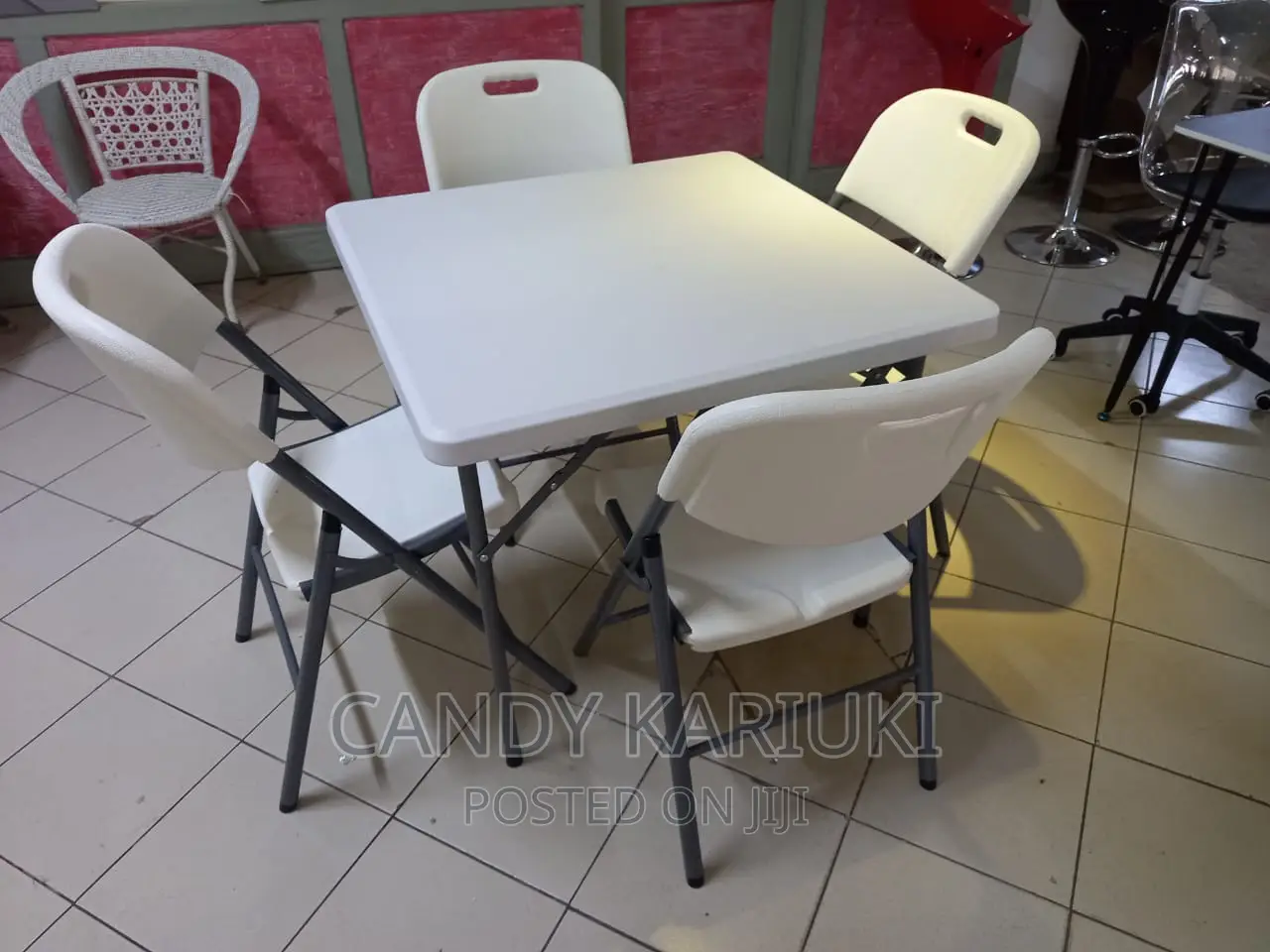 Foldable Set ( 4 Chairs and a Table All Foldable)