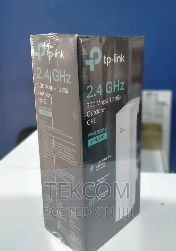 Tp-link Cpe220 2.4ghz 300mbps 12dbi Outdoor Cpe (Cpe220)