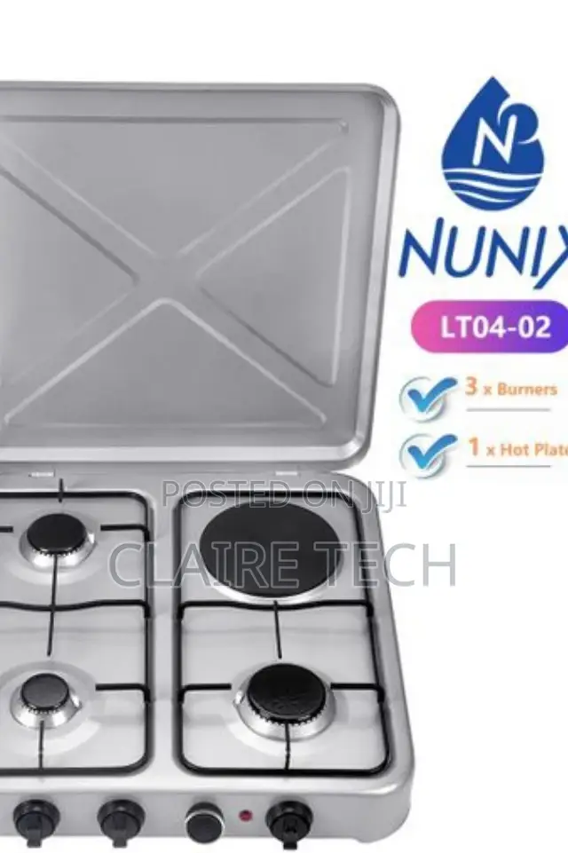Nunix 50*55 3gas 1electric Auto Ignition Table Top Cooker