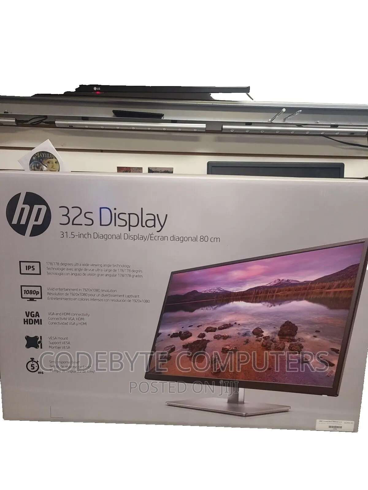 HP 32s 31.5 Inch LCD Monitor