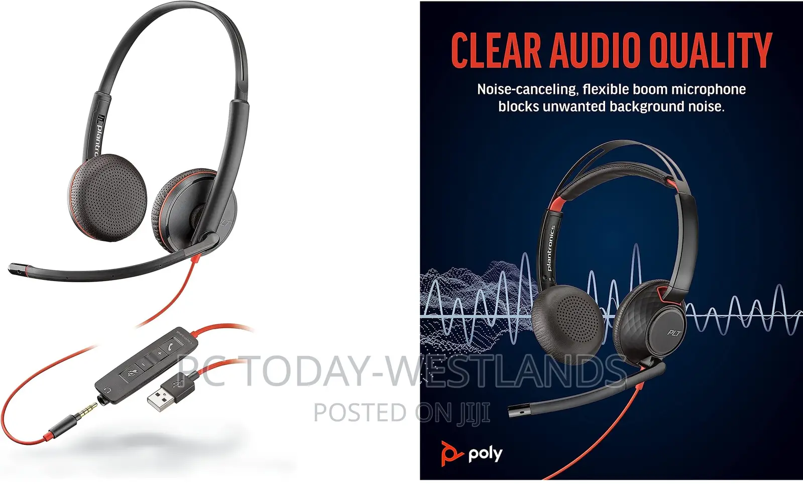 Poly Blackwire 5220 USB-A Wired Headset (Plantronics) - Flex