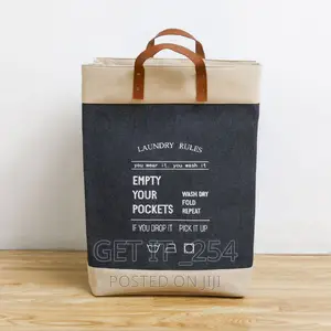 Canvas Laundry Baskets*
Leather Handles
Size 33*45*20cm