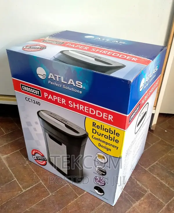 Atlas Shredder Cc1240 12sheets Cross Cut ! Cc1240 Shredder,