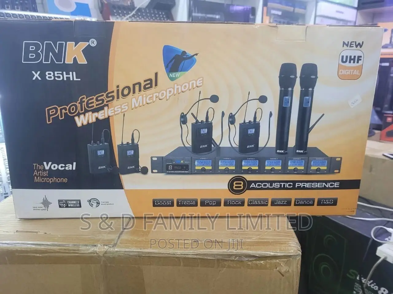 BNK X85HL 4 Lapel 2 Handheld Microphone
