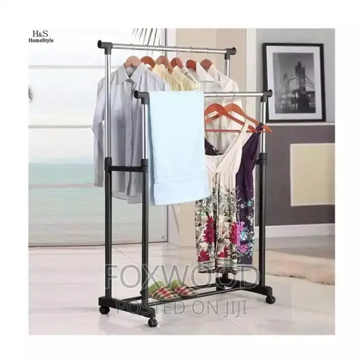 Home Multi-Functional Clothes Rack With Wheels