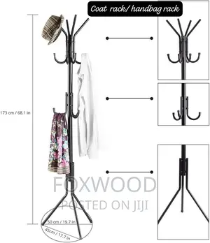 Metallic Coat or Bags Hanger Stand