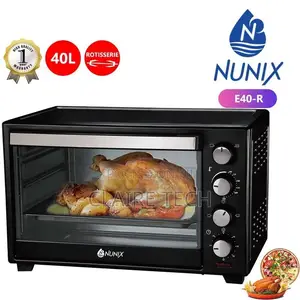Nunix 40l Electric Oven With Rotisserie-1600w