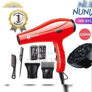 Blow Dryer! Nunix Hair Dryer With Accessories 2200w