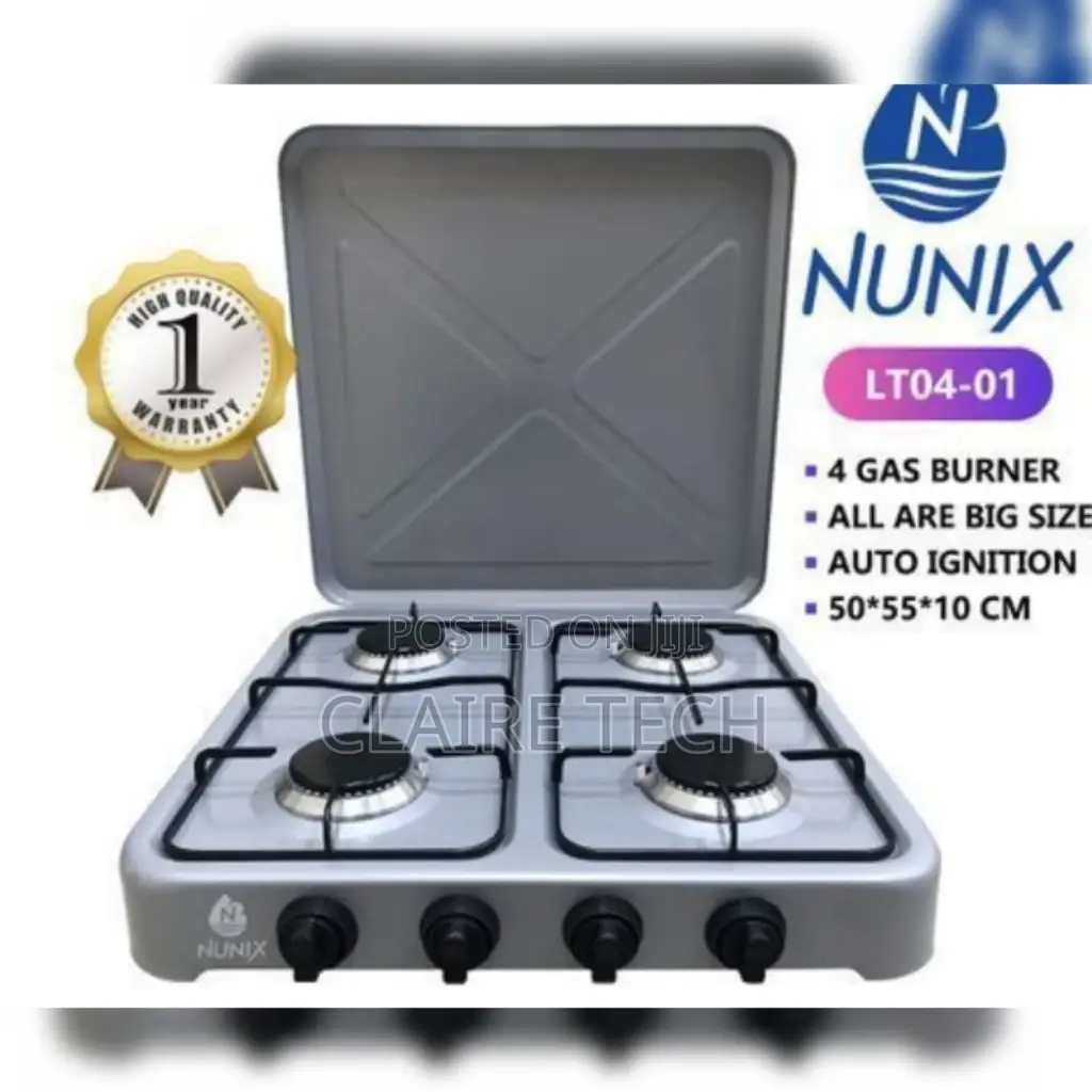 Nunix 4gas 50*55 Table Top Auto Ignition Cooker