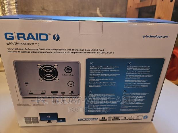 G-Technology 8tb G-Raid With Thunderbolt 3, Usb-C 3.1 Hdmi - thumbnail 2