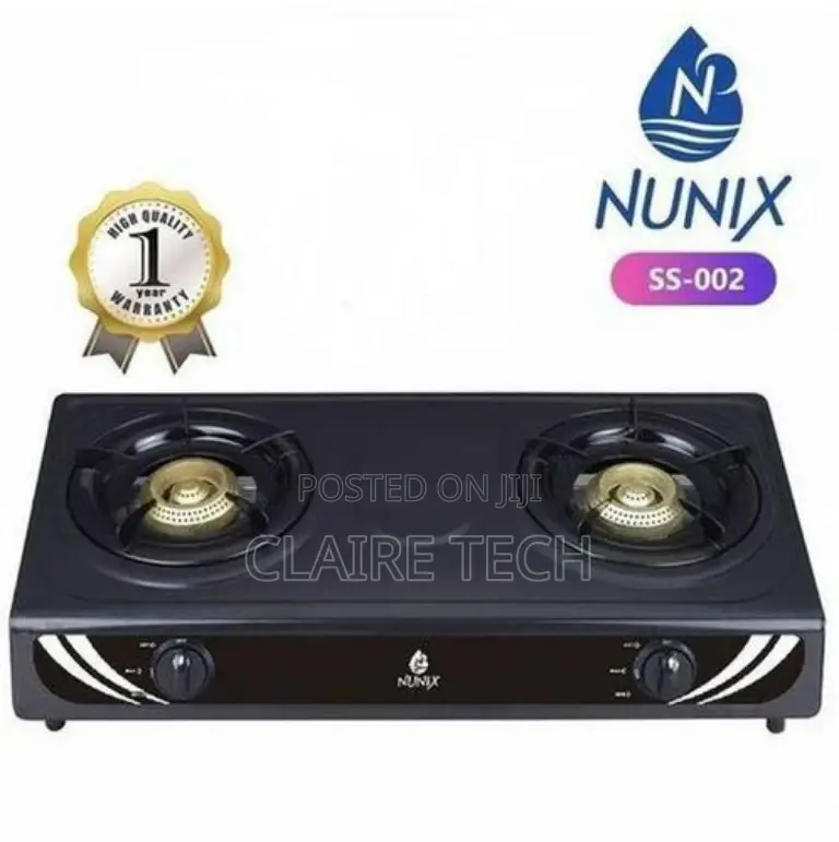 Nunix Double Burner Gas Stove