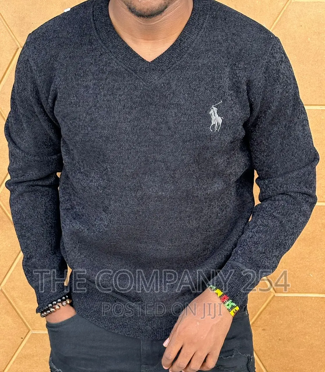 Classic Warm Polo Fuzzy Official Sweater