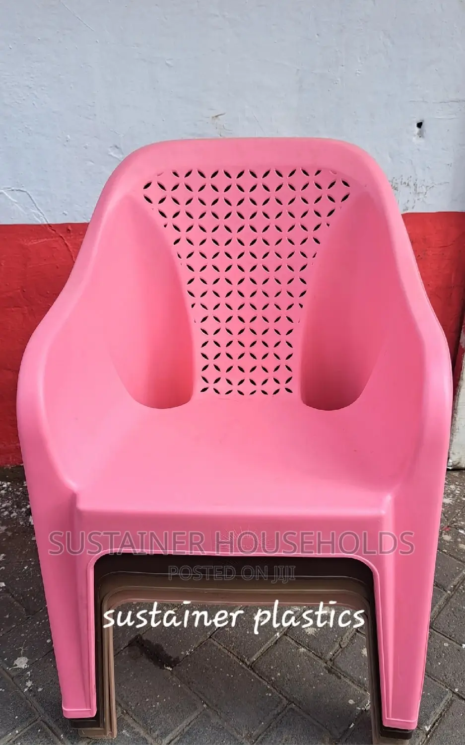Pink Skyplast Plastic Chairs