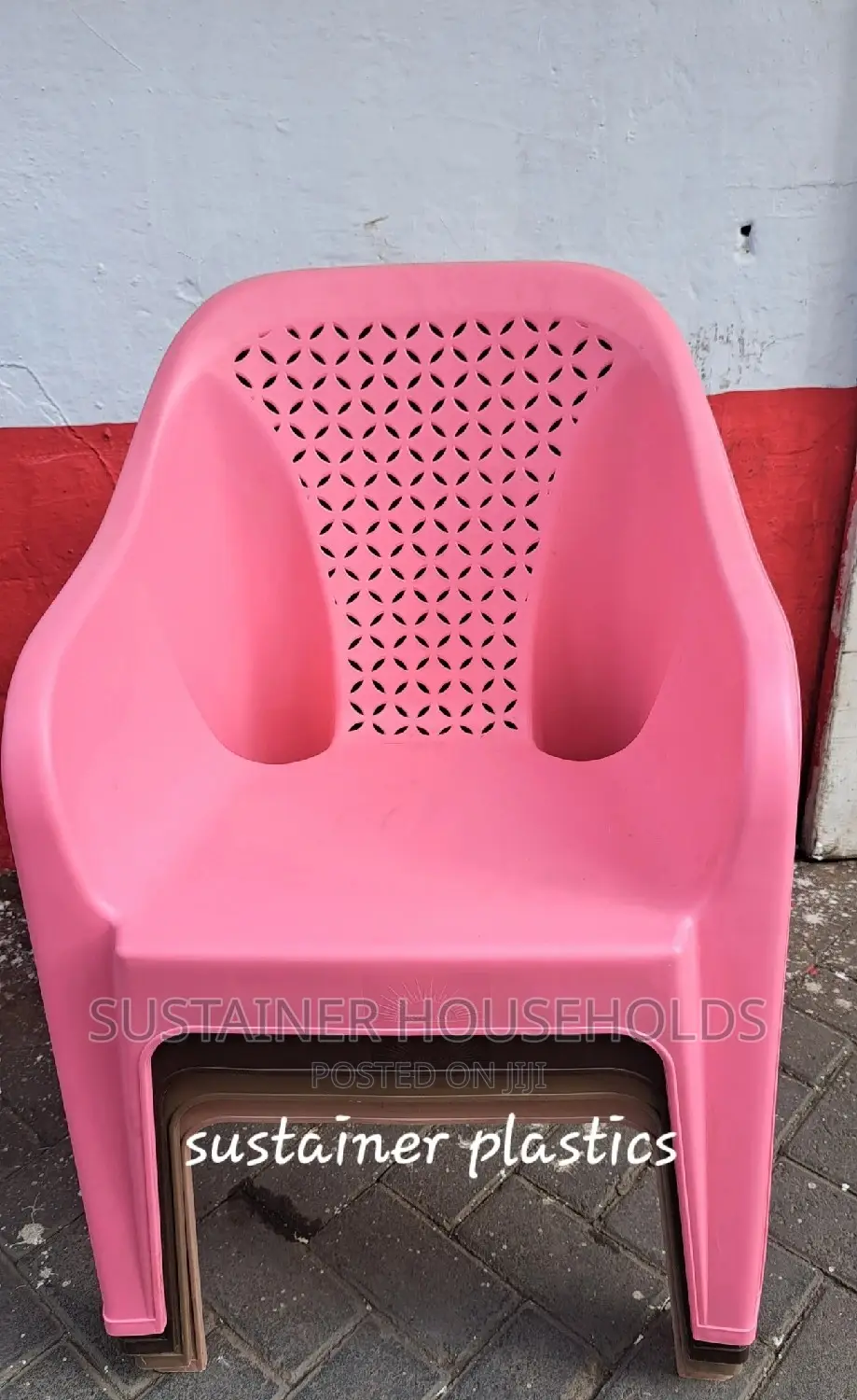 Pink Skyplast Plastic Chairs