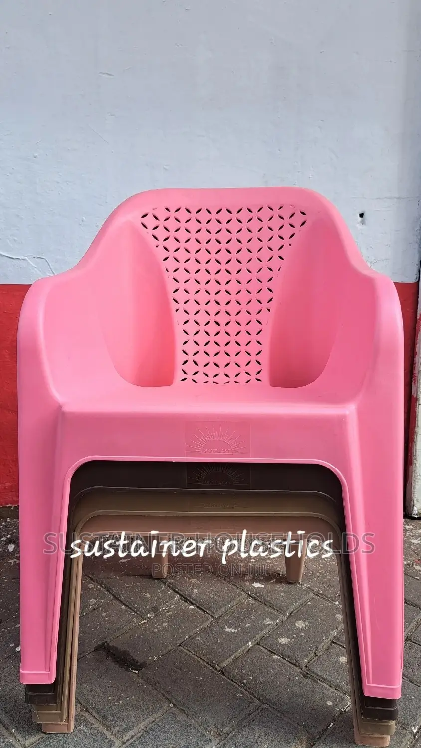 Pink Skyplast Plastic Chairs