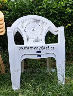 White Kenpoly Plastic Chairs