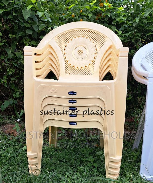 Cream Kenpoly Plastic Chairs - main view