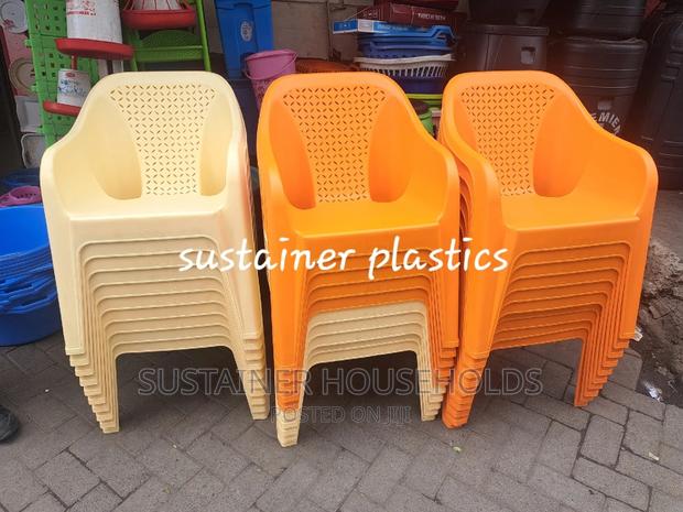 Colourful Plastic Chairs - main view