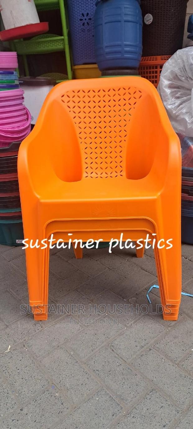 Orange Plastic Chairs - thumbnail 2