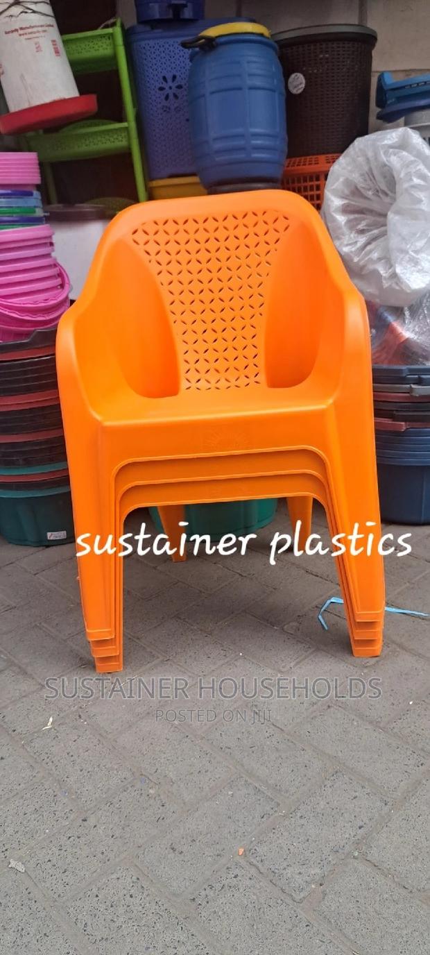 Orange Plastic Chairs - thumbnail 3