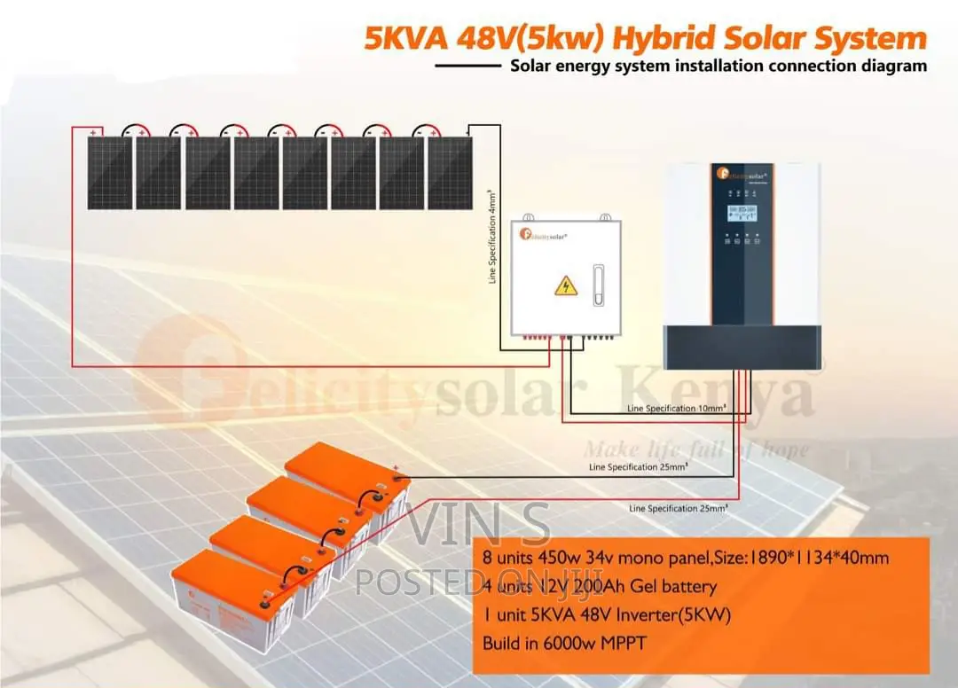 5kva Hybrid Solar System/5kva Solar System_5kva Solar System