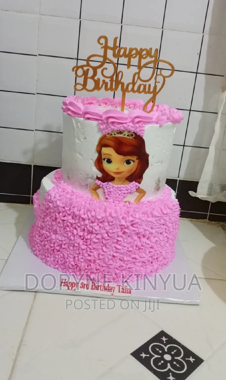 Sofia Birthday Cake Design
