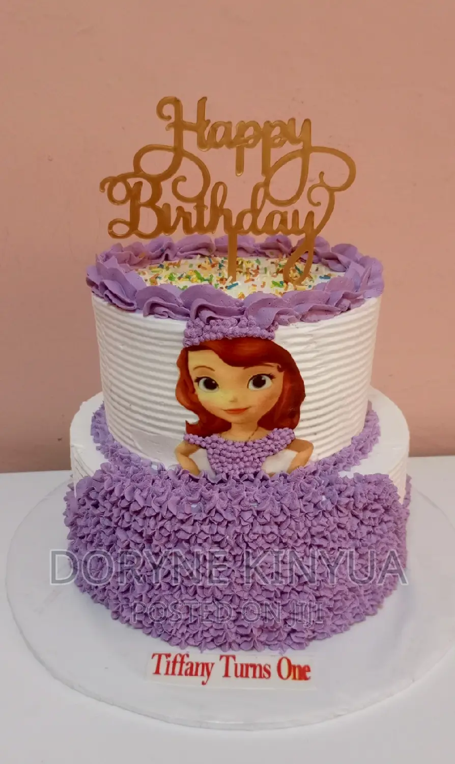 Sofia Birthday Cake Design