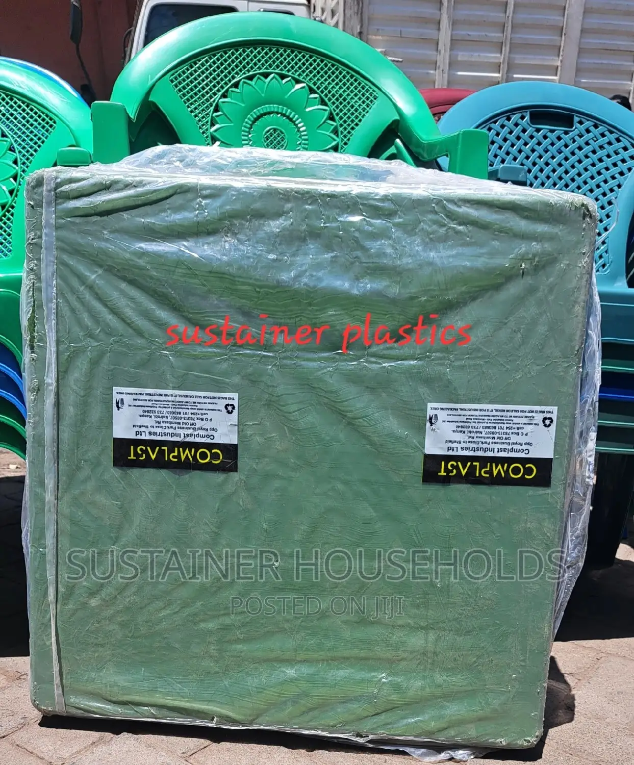 Square Plastic Table With Metal Tubing Legs