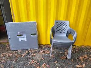 Set of Plastic Chairs and a Table
