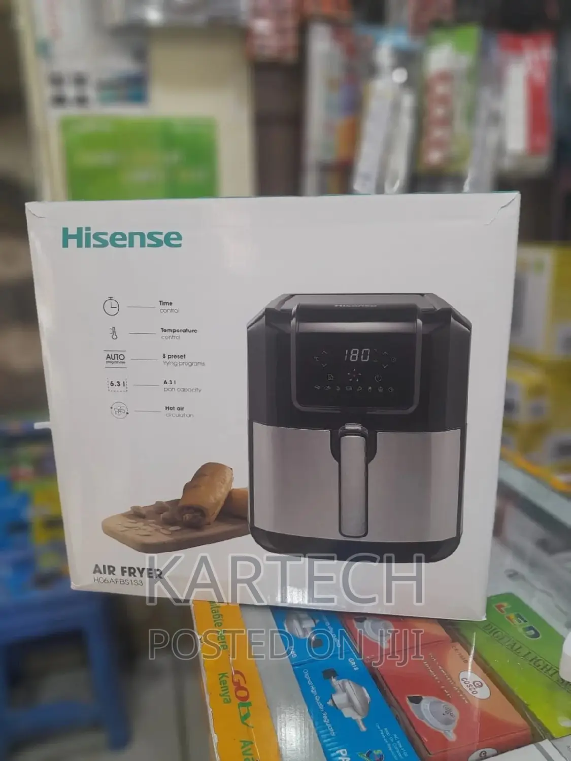 Hisense H06AFBS1S3 Air Fryer 6.3L Single