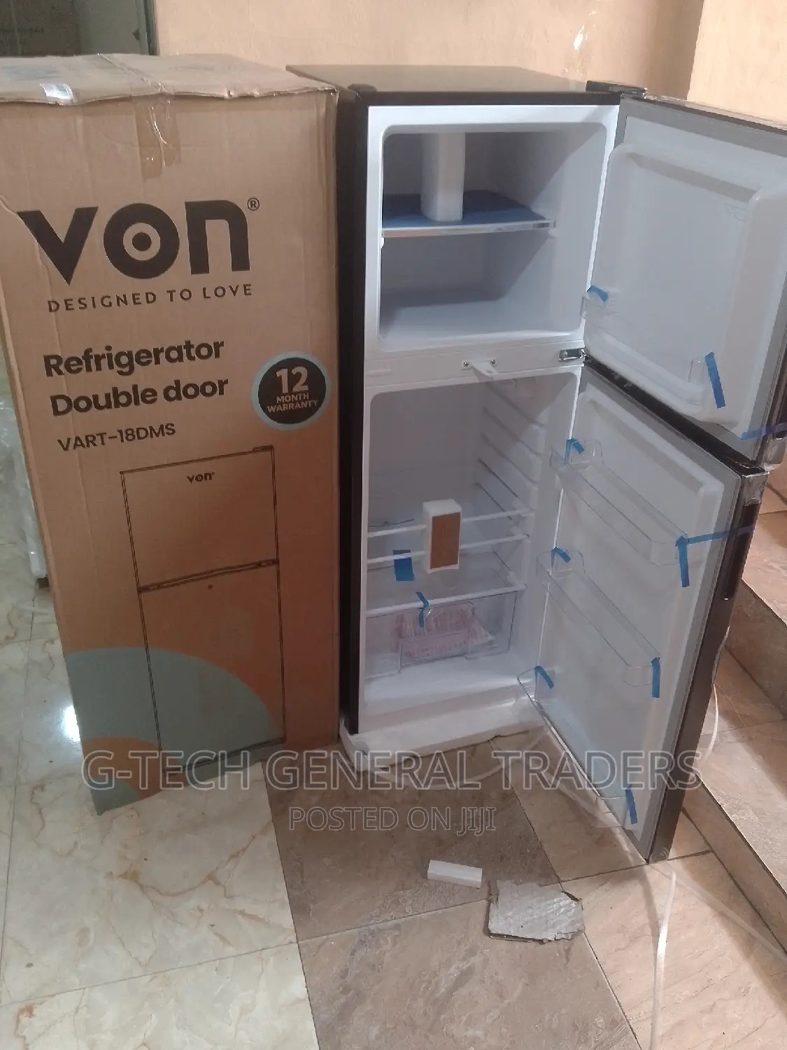 Von Hotpoint Double Door Dark Silver 138l Refrigerator