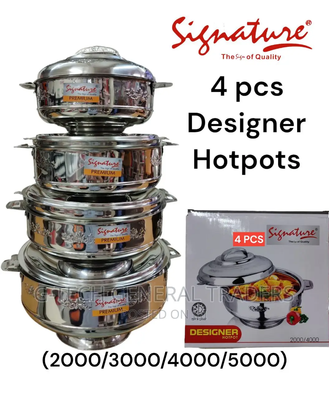 Signature 4pcs Designer Hotpots