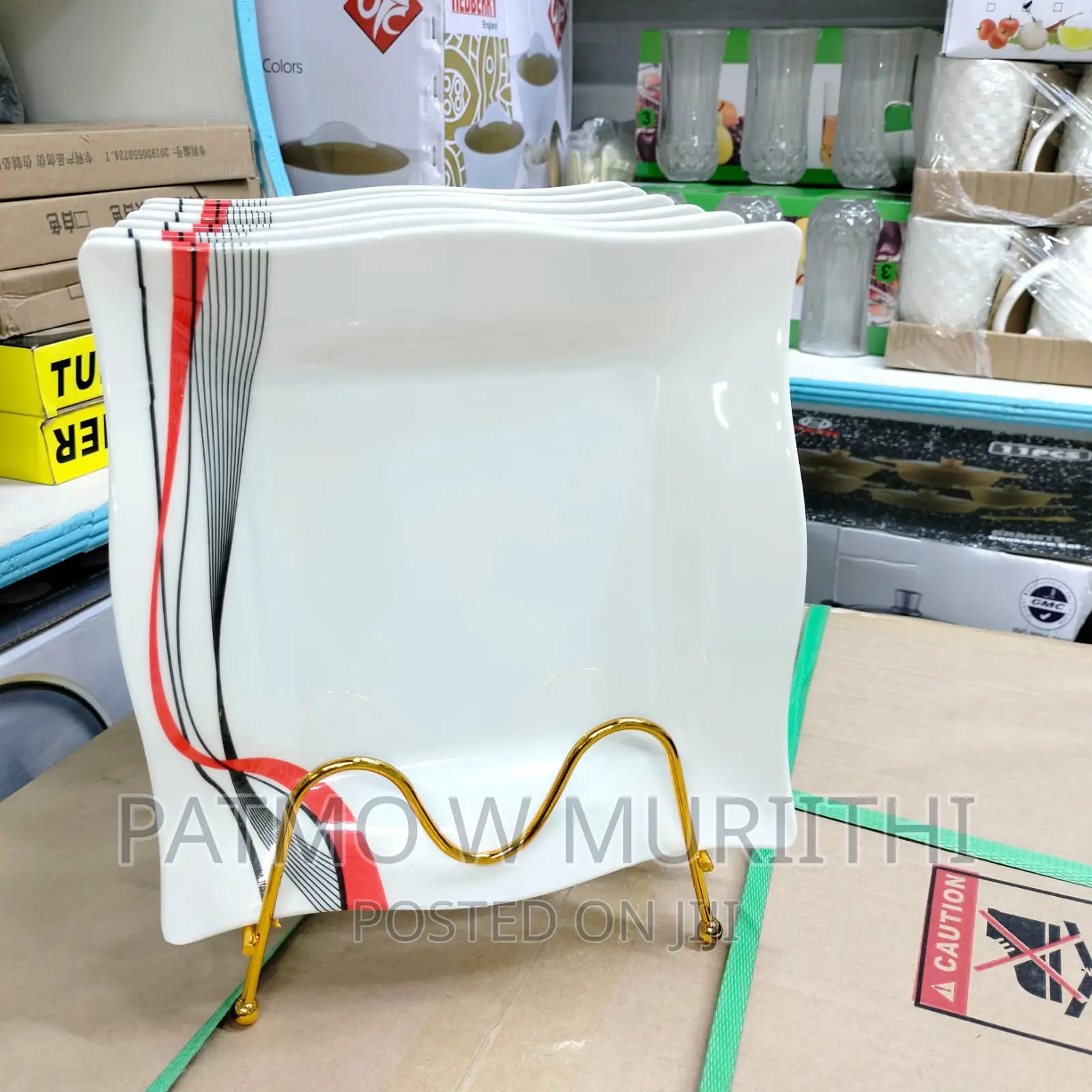 9" Square Melamine Plate