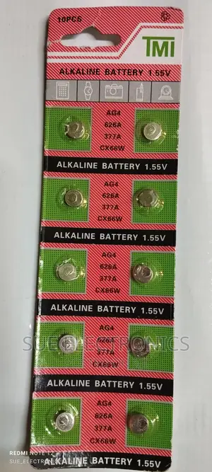 Ag4 (1.5v) Alkaline Battery Coin Button Cell Watch Battery