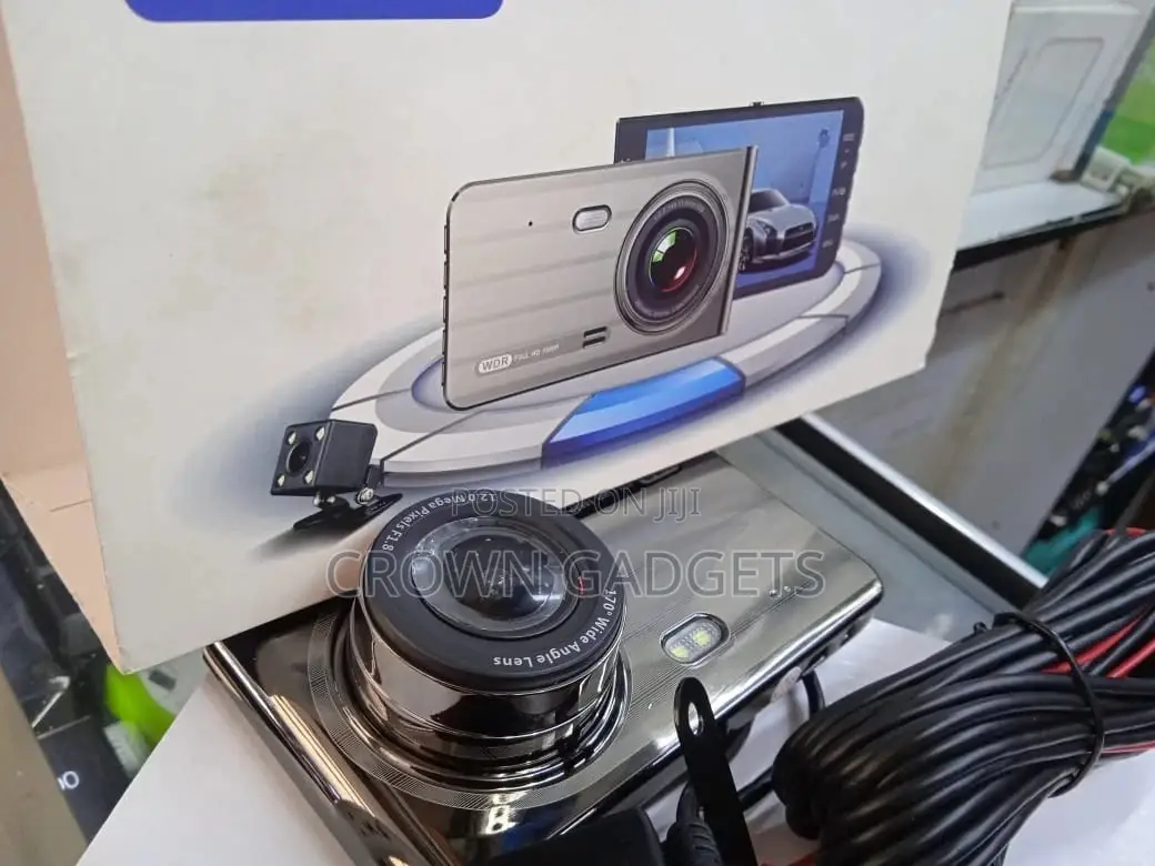 Screen Dual Lens HD 1080P Dash Cam Front Rear Built-in GPS
