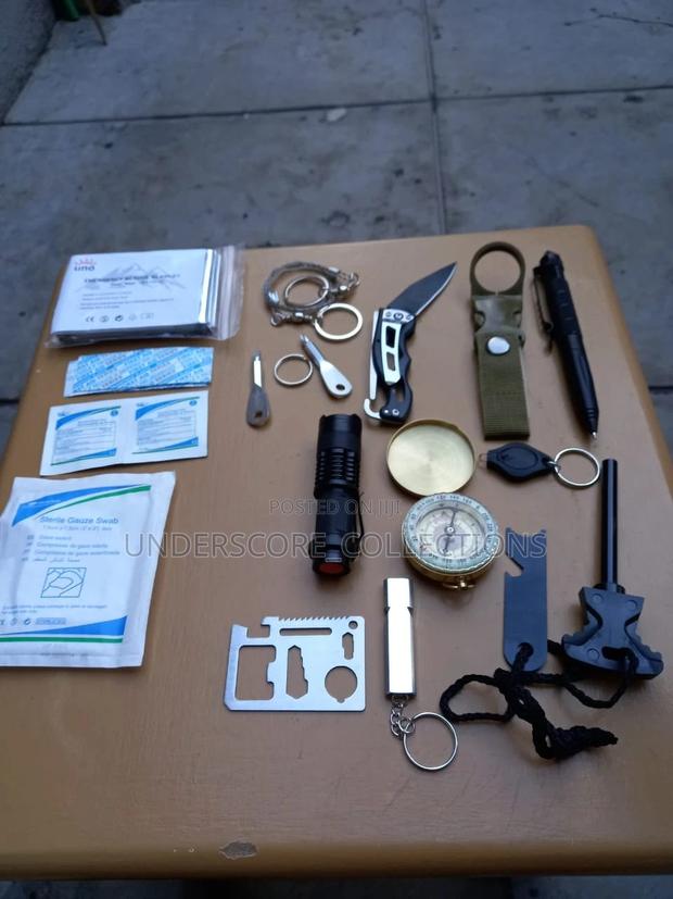Camping Survival Kit Set of Several Items - main view