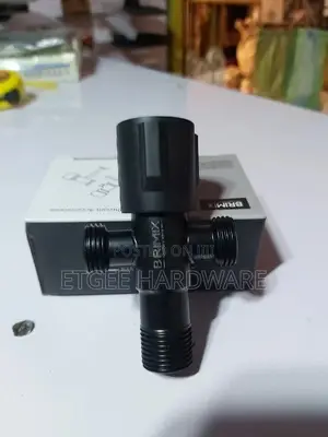 3way Angle Valve Black