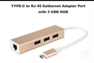 Type C to Ethernet +Hub