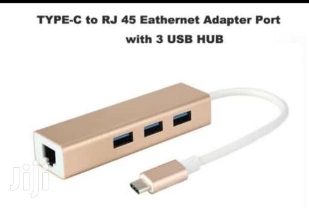 Type C to Ethernet +Hub - main view