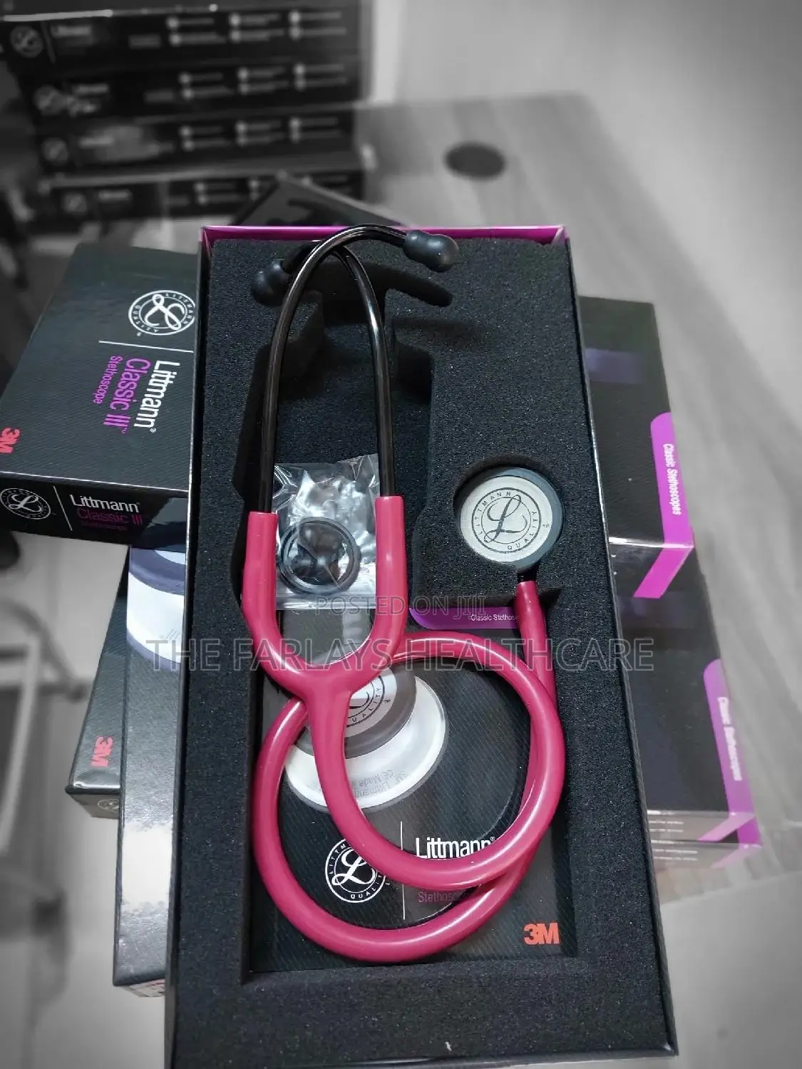 Burgundy Littman Classic III Stethoscope.