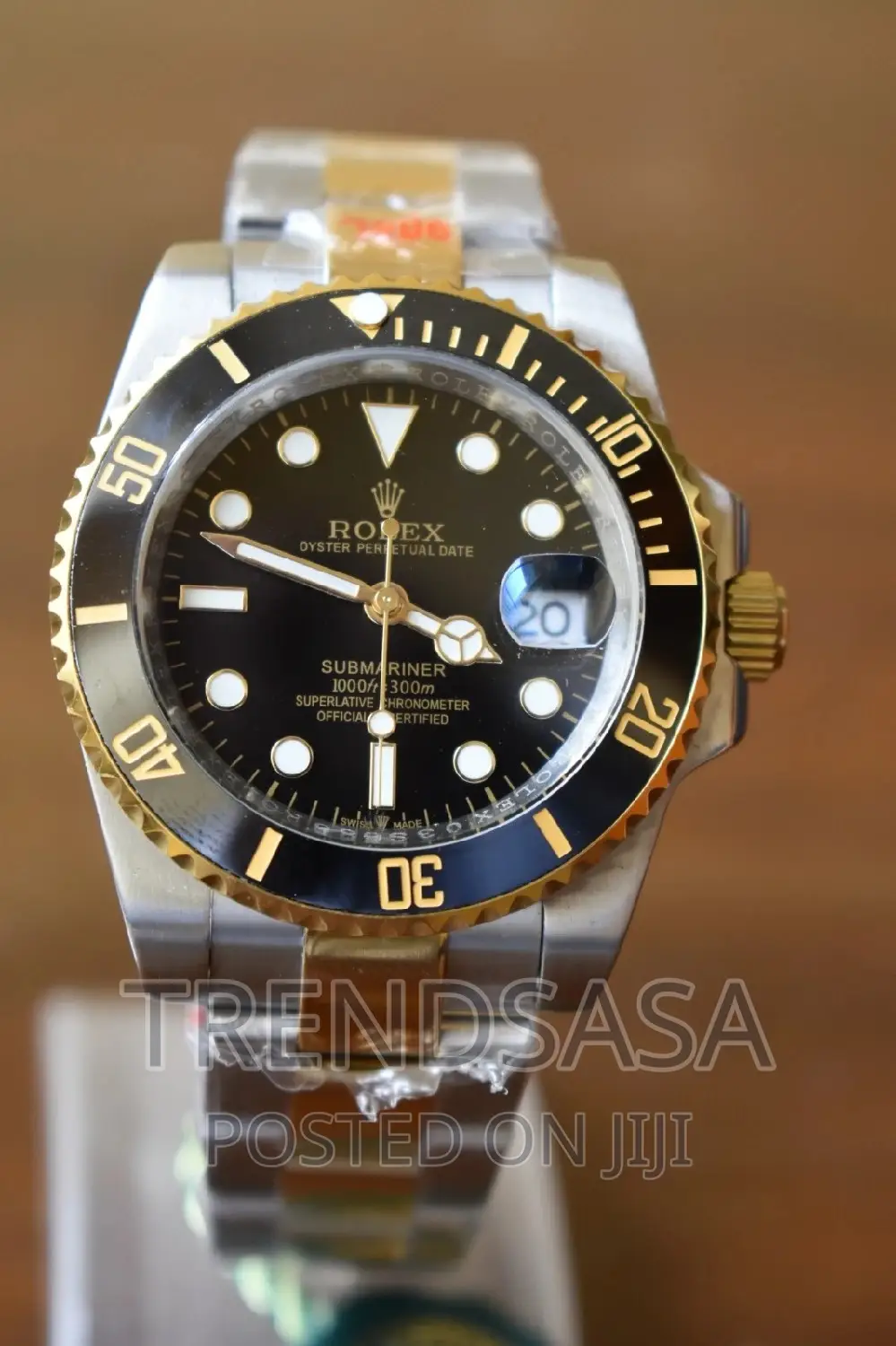 Rolex Submariner Two Tone Yellow Gold and Silver