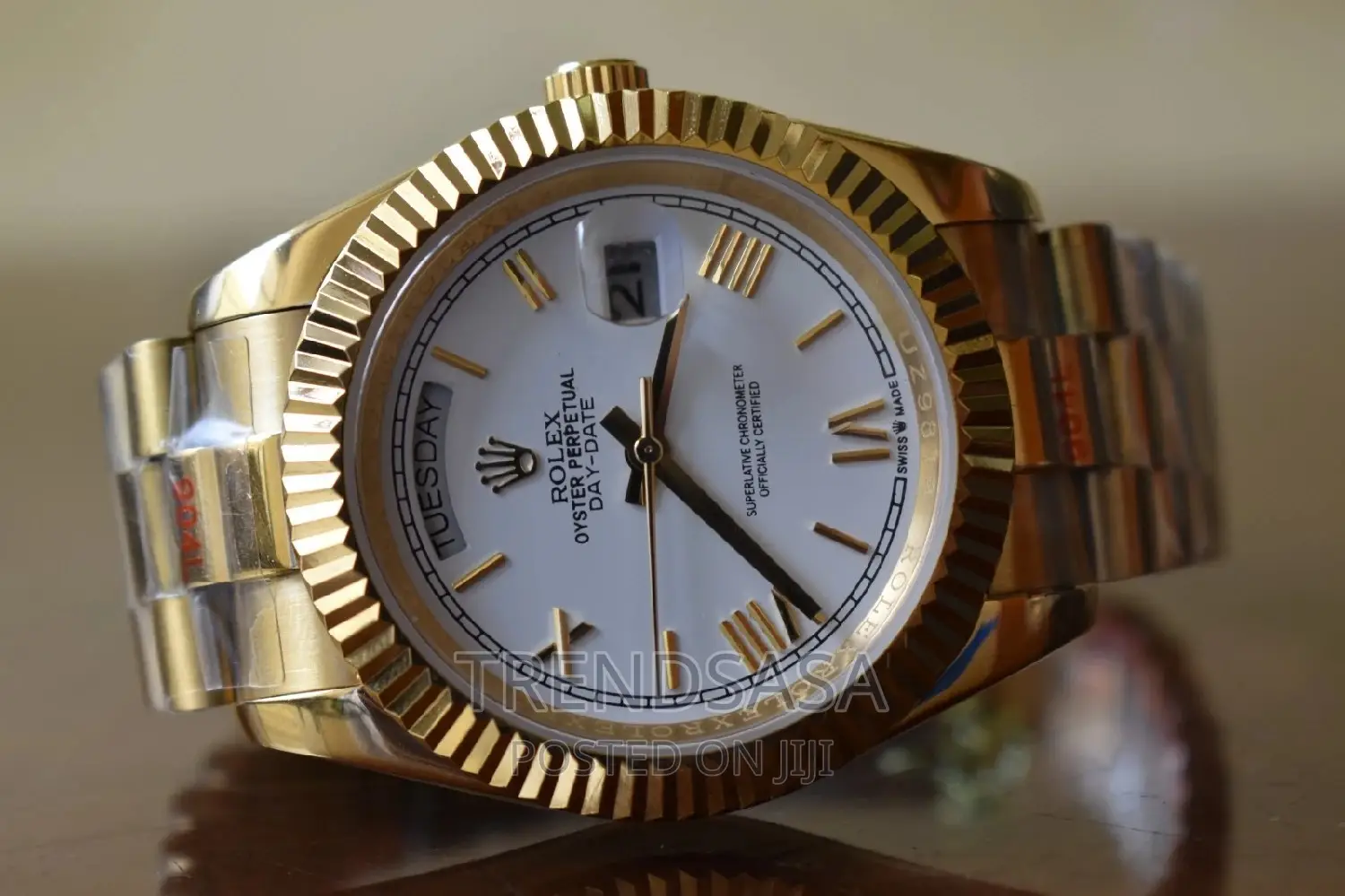 Rolex Presidential Yellow Gold White Dial Watch