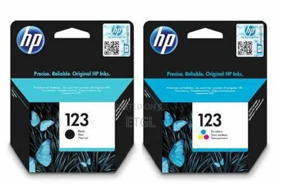}Hp 123 Cartridge Black and Colour