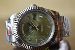 Rolex Day Date Olive Green Roman Markers