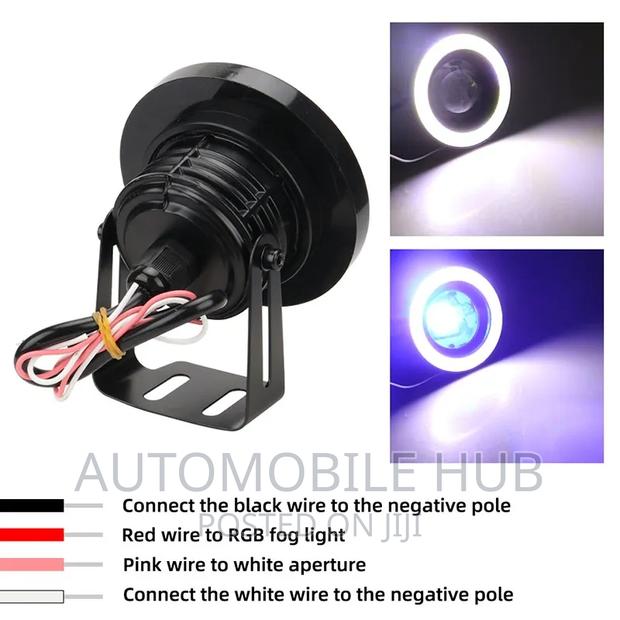 Universal Fit Angle Eye Foglights White